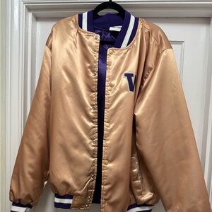 University of Washington Varsity Bomber Jacket in Gold and Purple